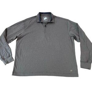 John Bartlett Consensus 1/4 Zip Pullover Men’s Size Large Brown Sweatshirt Golf